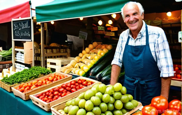 농산물품질관리사 업무에서 자주 발생하는 실수 - **Prompt 1: The Proud French Farmer and Certified Produce**
"A heartwarming, sun-drenched scene ...