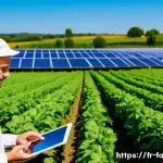Home 18 농산물품질관리사 자격증의 중요성 - A modern French agricultural field with a diverse group of professional farmers and quality control ...